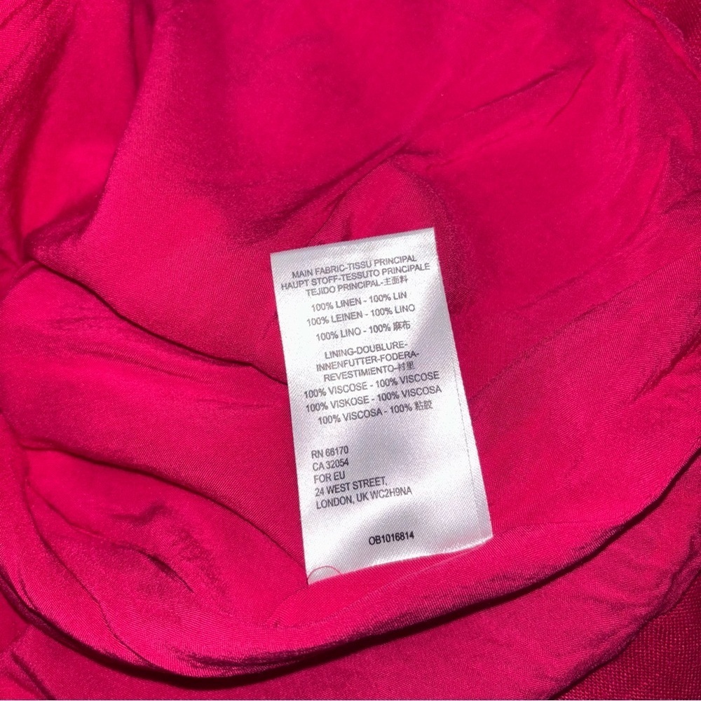 Maeve 100% Linen Melbourne Swing Dress size XS pink Anthropologie dress - Picture 7 of 11